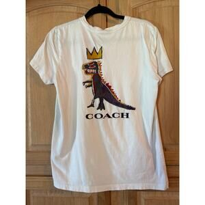 Coach X Jean-Michel Basquiat MEN US size M White Empire Crown Rex t-shirt